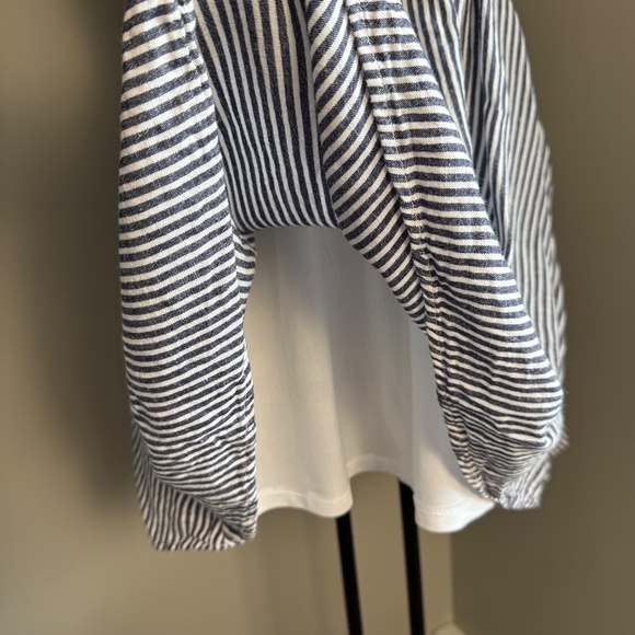 Old Navy Sleeveless High Neck Striped Summer Dress M Beach Boardwalk Festival - Picture 2 of 16